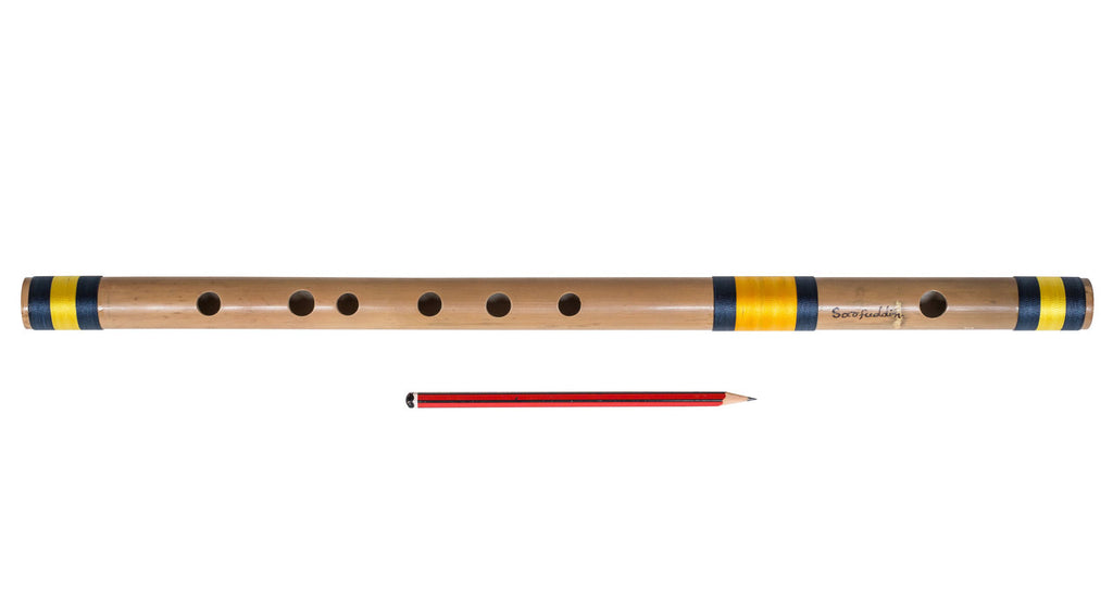 Sarfuddin Concert Bansuri Flute, Scale C Medium, 19", Bamboo