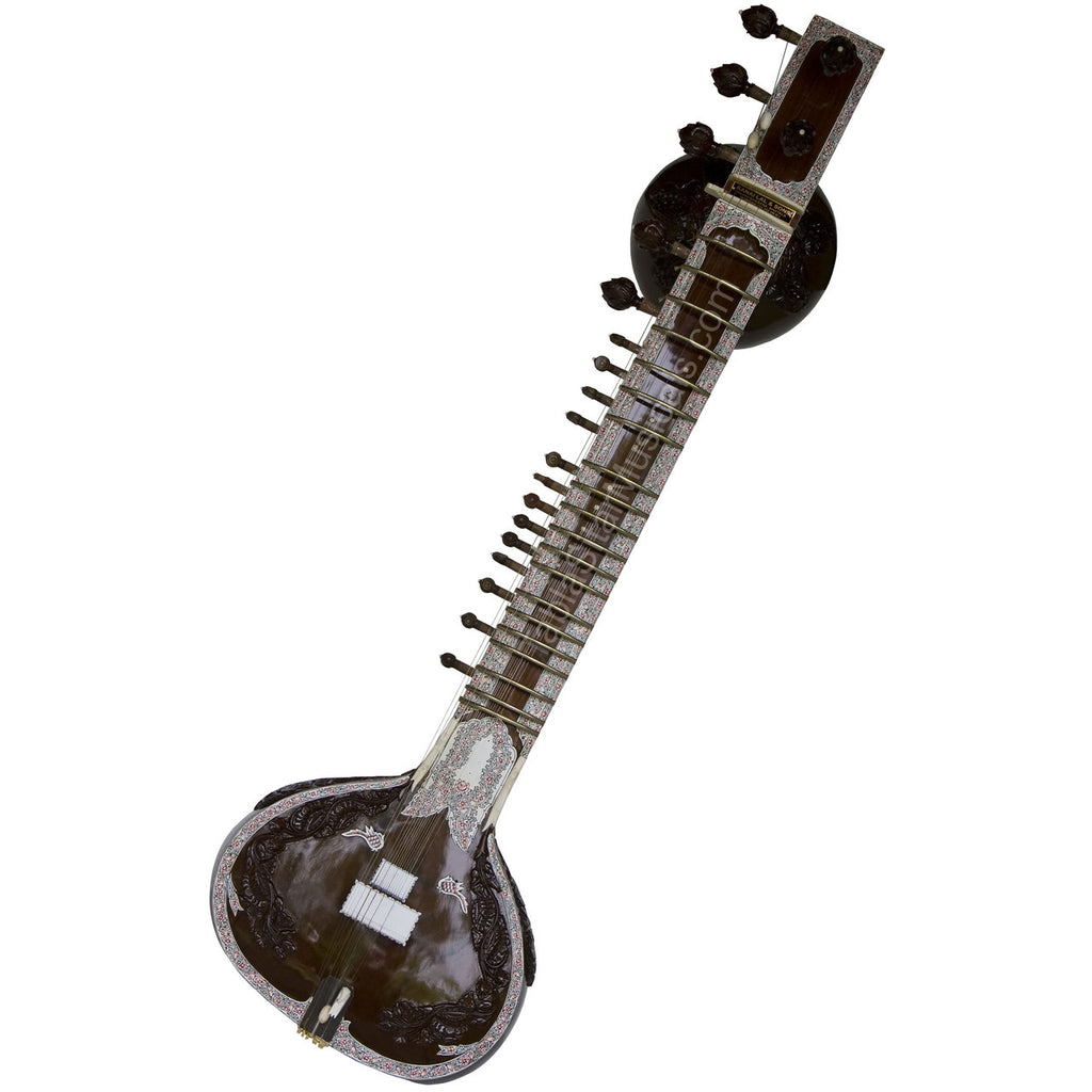 Kanai Lal Kamal Patta Sitar, Ravi Shankar Style, Fiber Case