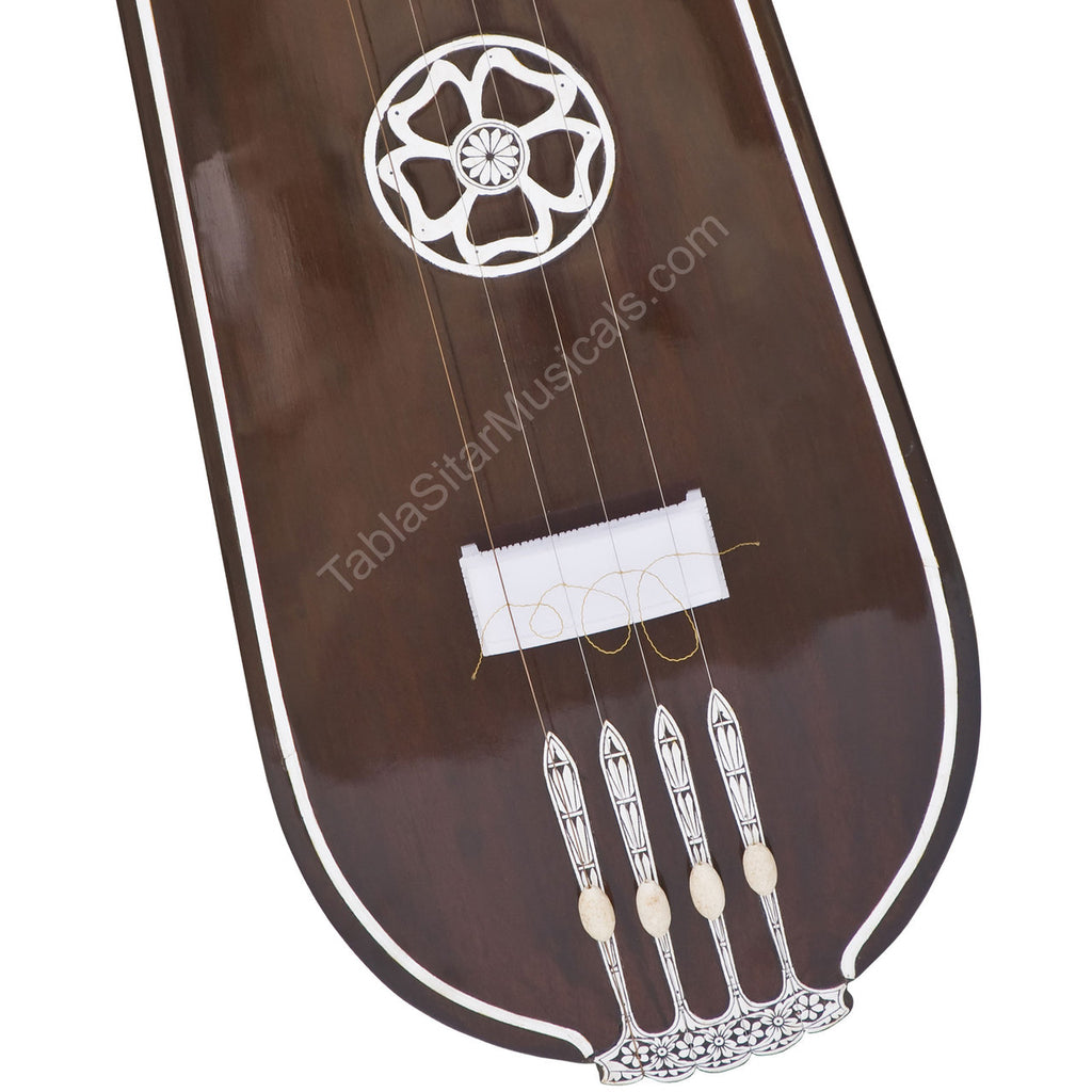MKS Tear Drop Tanpura, Female, 4 Strings, 54", Fiber Case