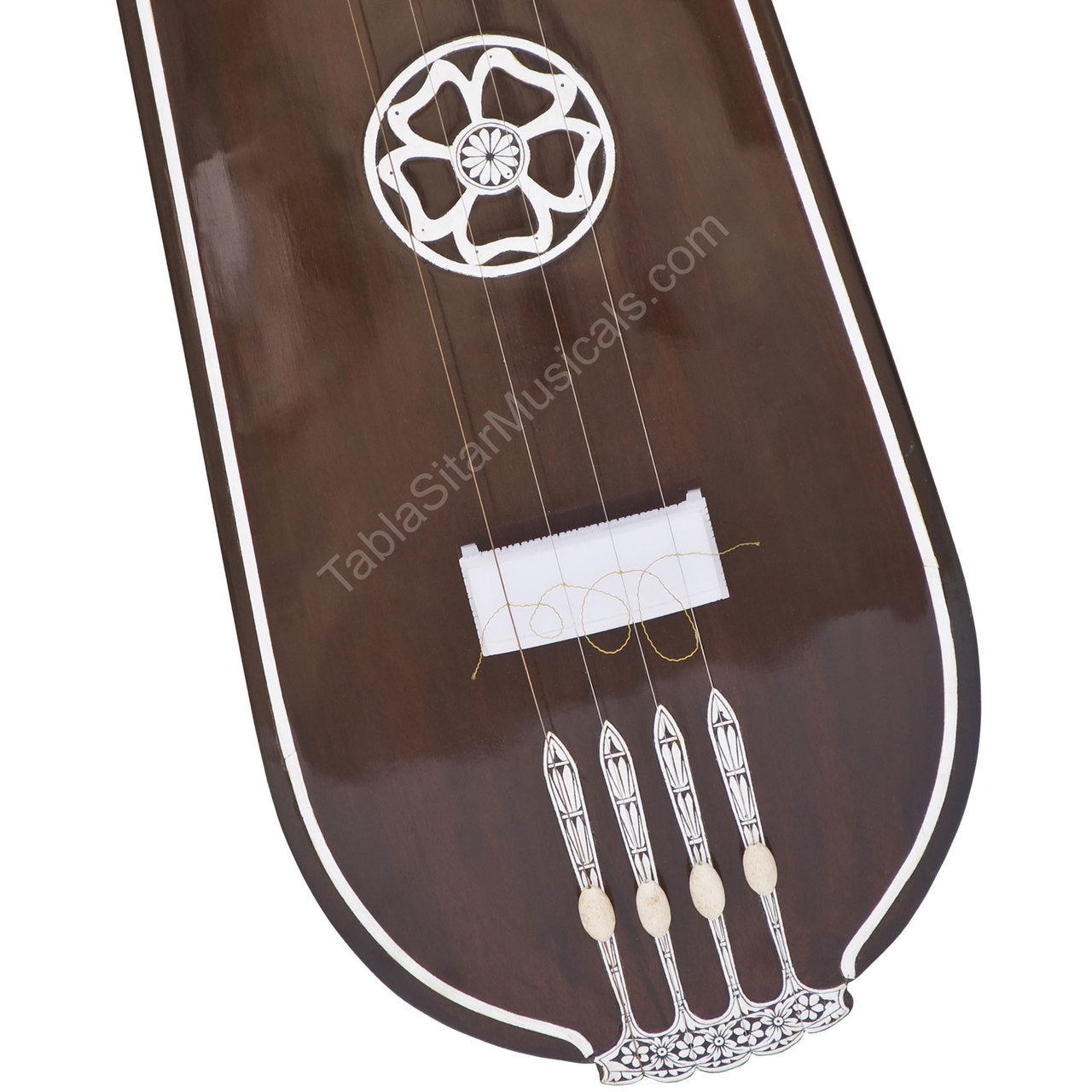 MKS Tear Drop Tanpura, Female, 4 Strings, 54", Fiber Case