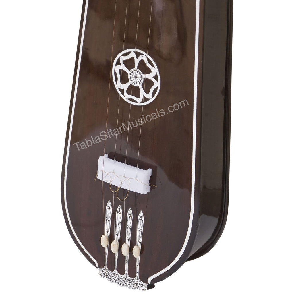 MKS Tear Drop Tanpura, Female, 4 Strings, 54", Fiber Case