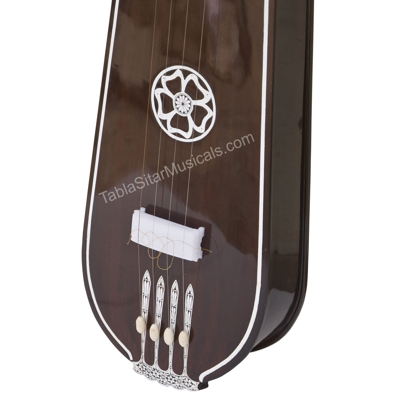 MKS Tear Drop Tanpura, Female, 4 Strings, 54", Fiber Case