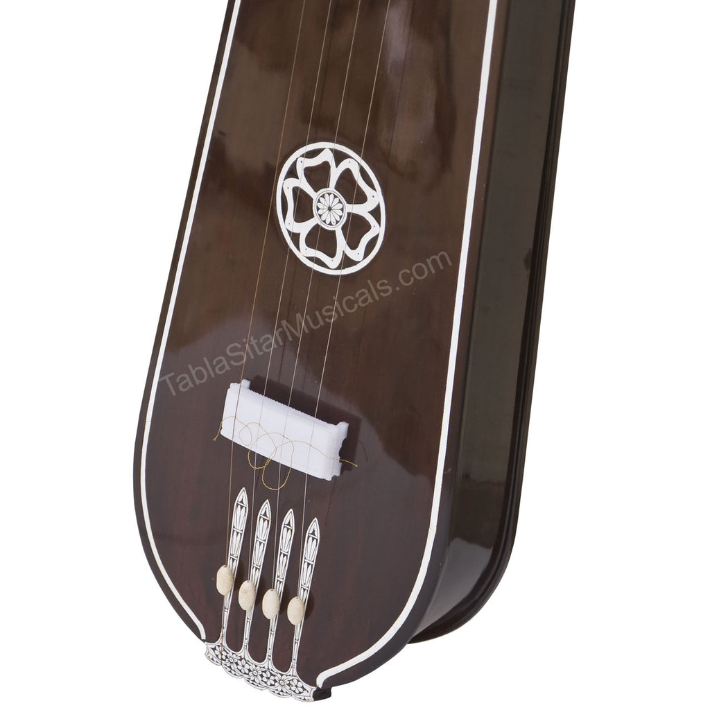 MKS Tear Drop Tanpura, Male, 4 Strings, 56", Fiber Case