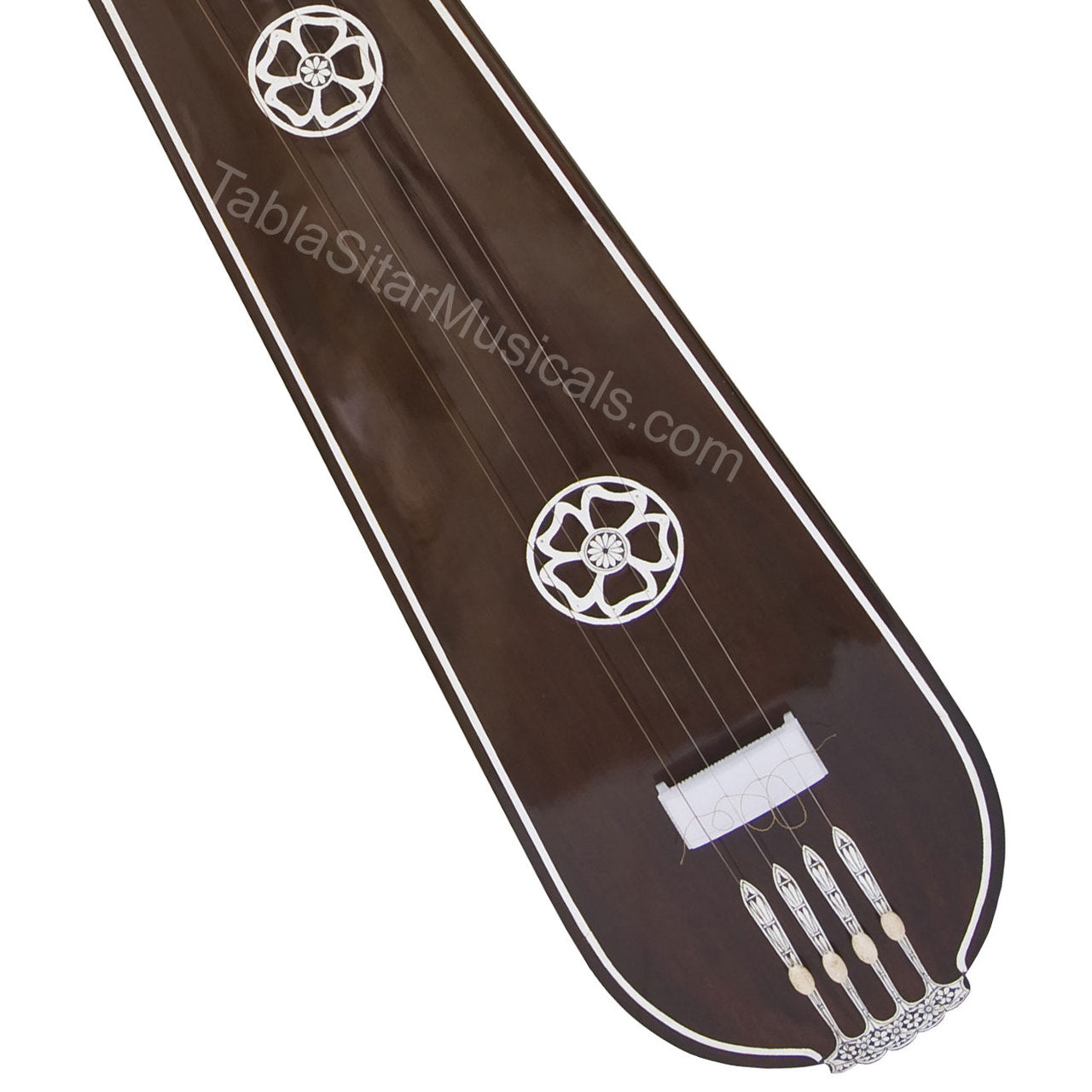 MKS Tear Drop Tanpura, Male, 4 Strings, 56", Fiber Case