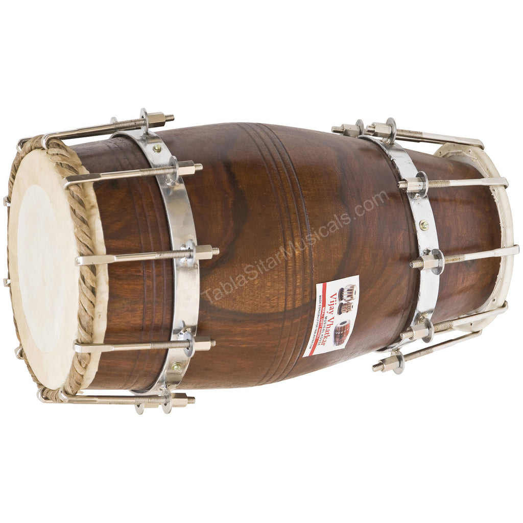 Vijay Vhatkar Dholak, Sheesham, Bolt-Tuned, Natural