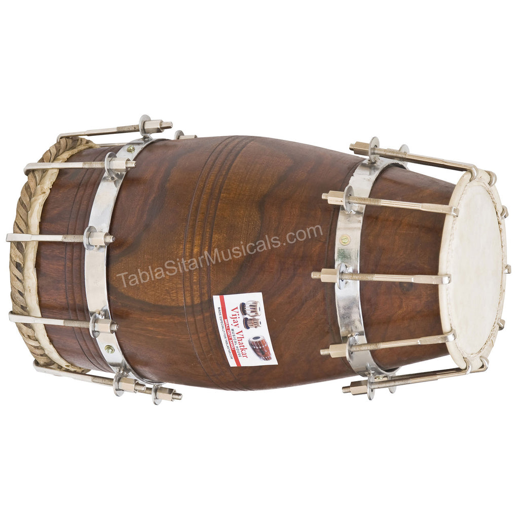 Vijay Vhatkar Dholak, Sheesham, Bolt-Tuned, Natural