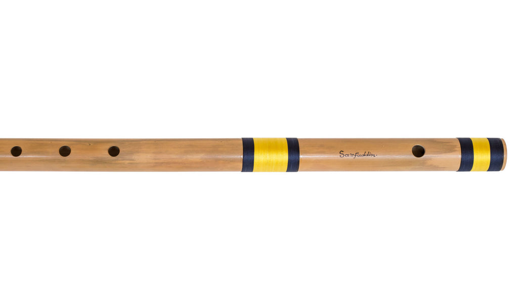Sarfuddin Concert Bansuri Flute, Scale C# Bass, 34", Bamboo