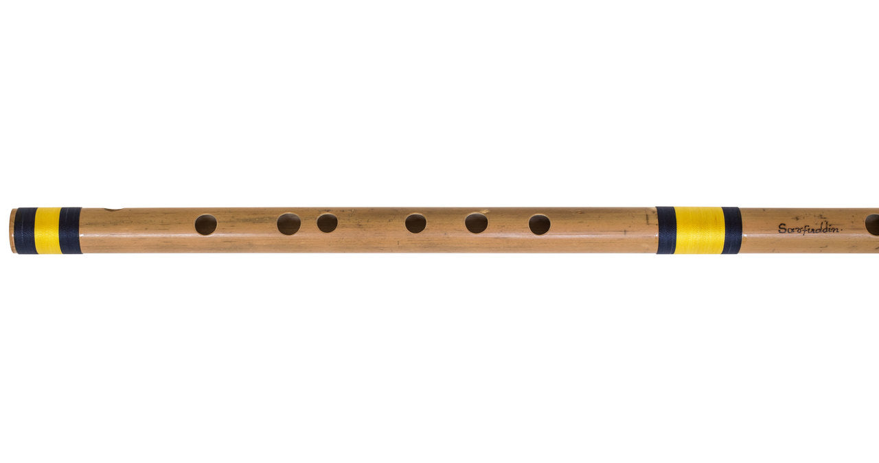 Sarfuddin Concert Bansuri Flute, Scale C Bass, 35", Bamboo