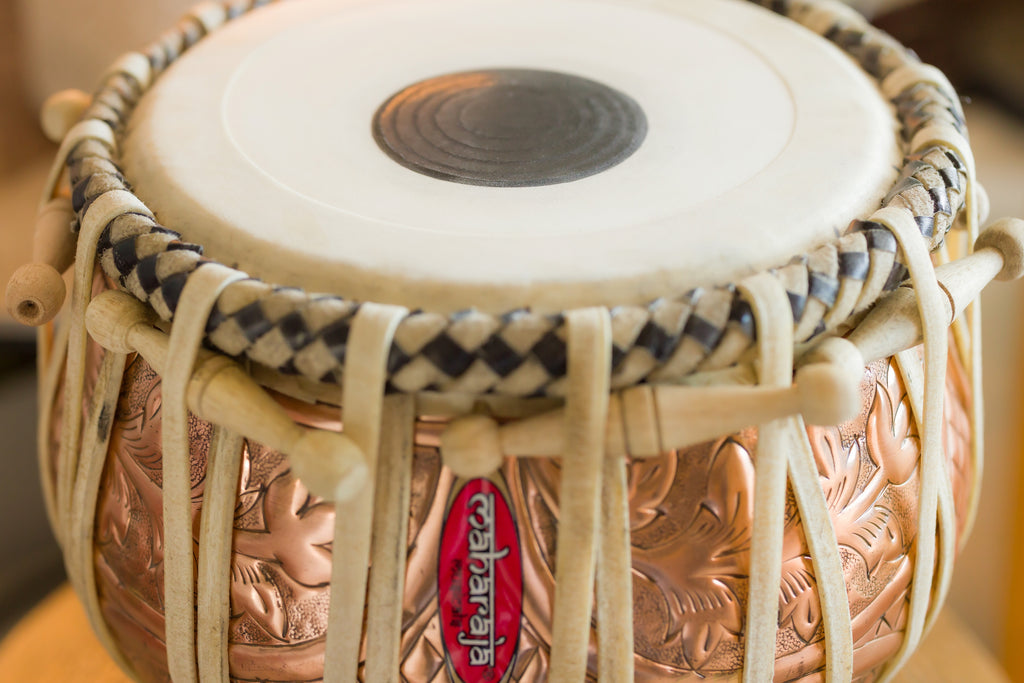 Maharaja Musicals Designer Tabla Set, 3.5 kg, Copper Bayan