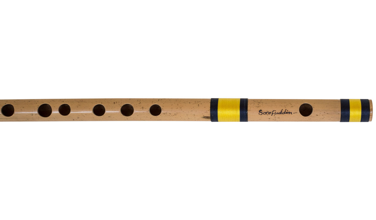 Sarfuddin Concert Bansuri Flute, Scale E Medium, 16", Bamboo