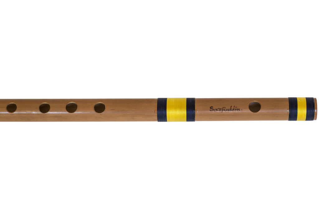 Sarfuddin Concert Bansuri Flute, Scale C# Medium, 18.6", Bamboo