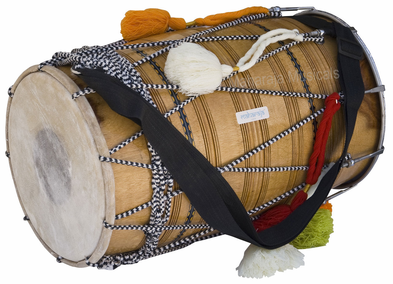 Maharaja Musicals Bhangra Dhol, Natural (No. 435)
