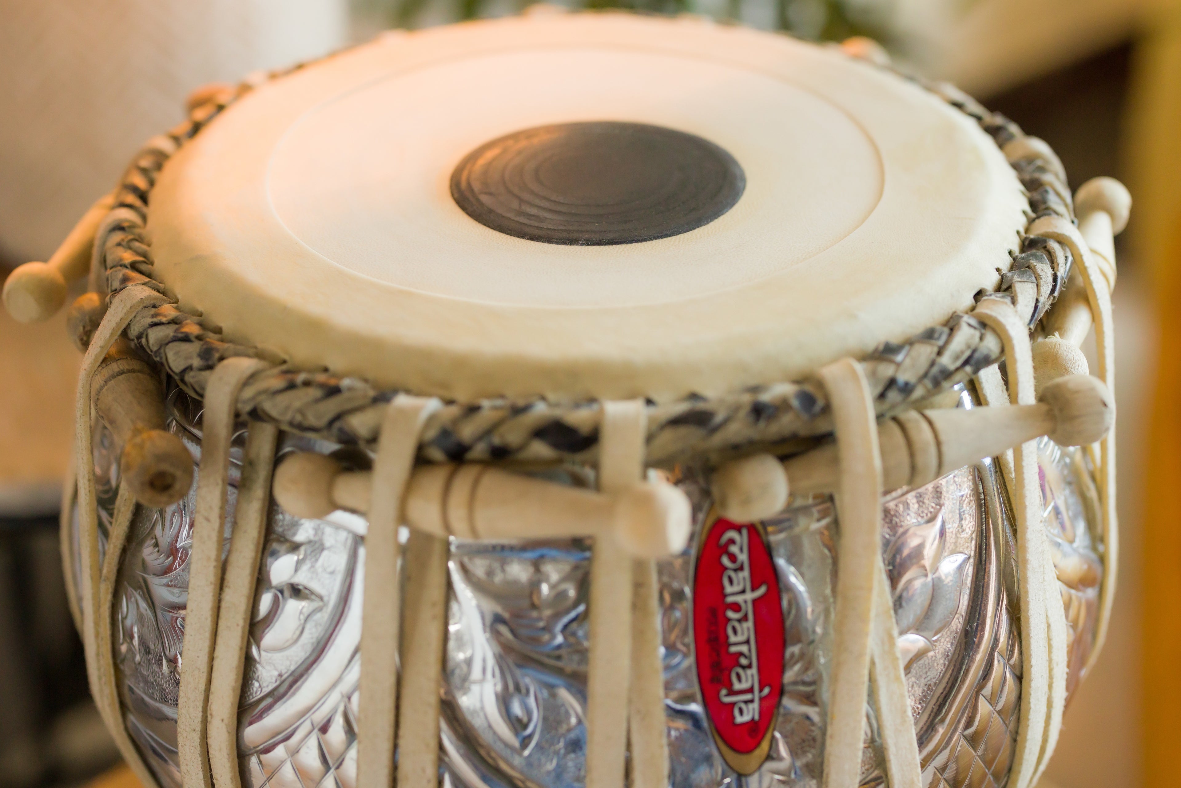 Maharaja Musicals Designer Tabla Set, 4.5 kg, Copper Bayan