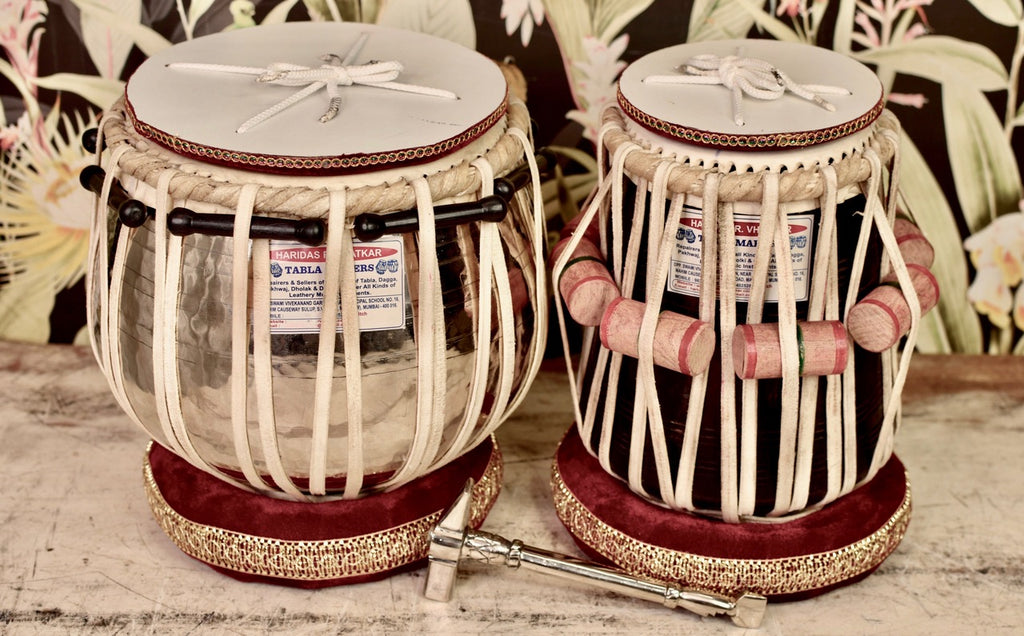 Haridas Vhatkar Tabla Set, 3.5 kg, Copper Bayan, Sheesham