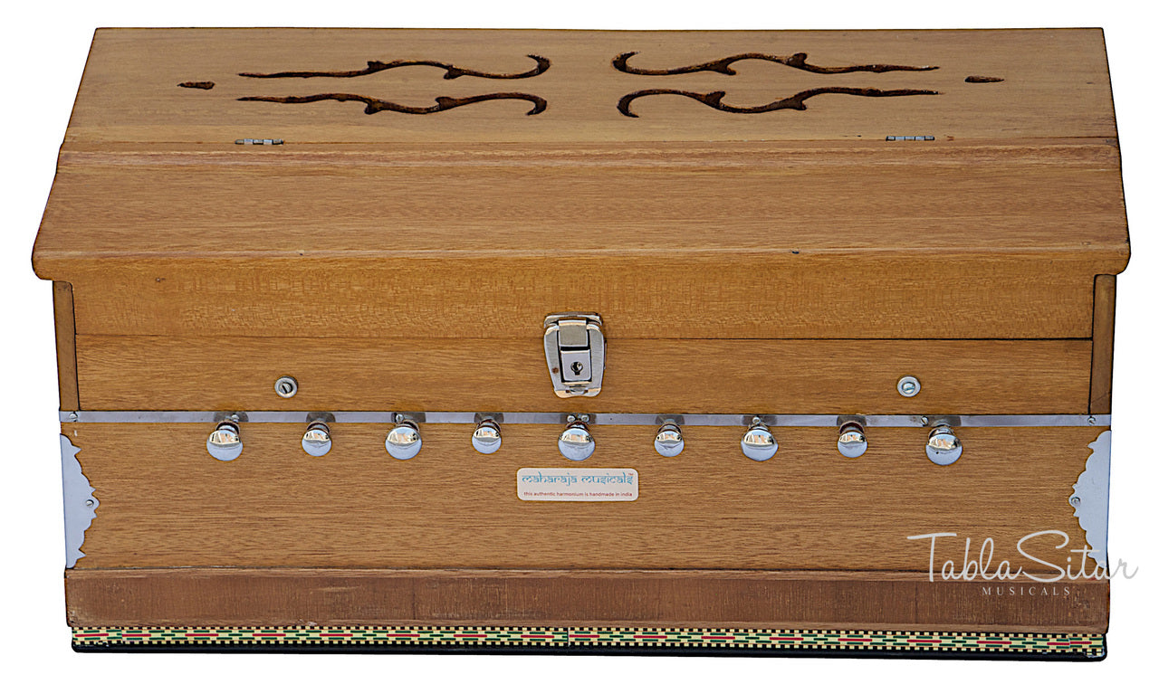 Maharaja Musicals Harmonium, 9 Stops, Coupler, Natural (No. 127)