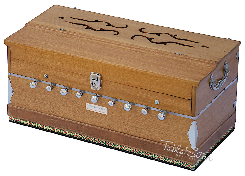 Maharaja Musicals Harmonium, 9 Stops, Coupler, Natural (No. 127)