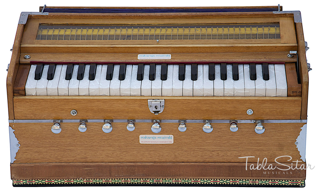 Maharaja Musicals Harmonium, 9 Stops, Coupler, Natural (No. 127)