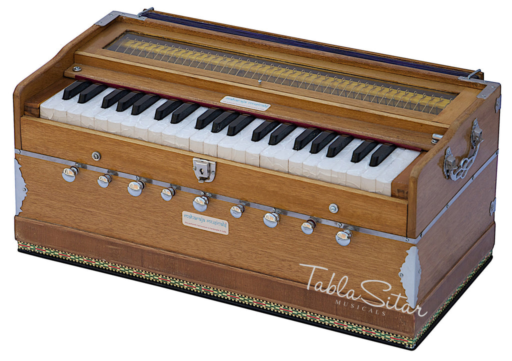 Maharaja Musicals Harmonium, 9 Stops, Coupler, Natural (No. 127)