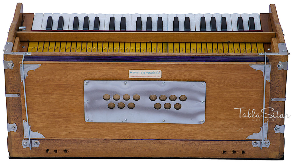 Maharaja Musicals Harmonium, 9 Stops, Coupler, Natural (No. 127)