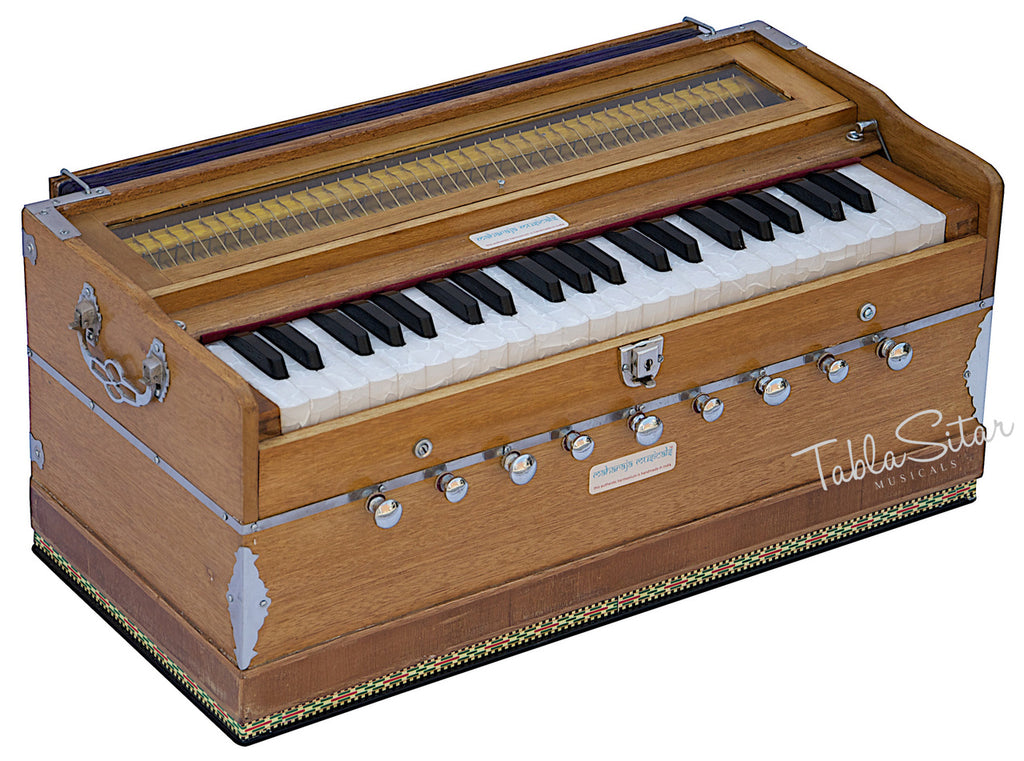 Maharaja Musicals Harmonium, 9 Stops, Coupler, Natural (No. 127)