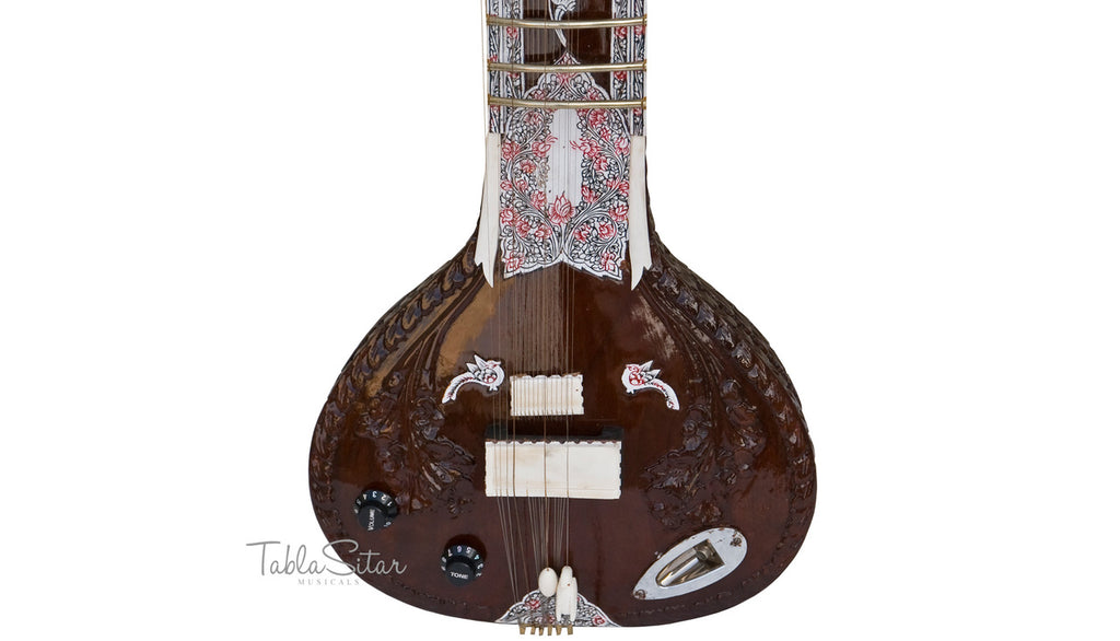 Maharaja Musicals Electric Sitar, Kharaj Pancham, Mahogany