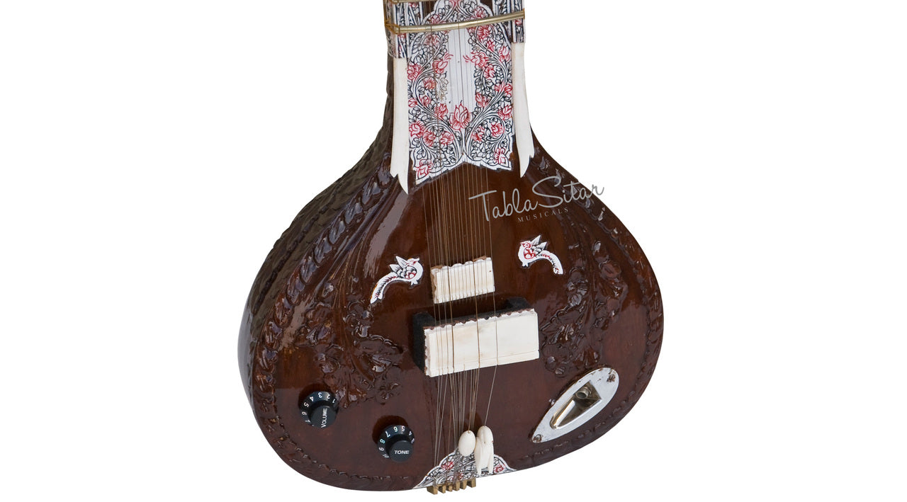 Maharaja Musicals Electric Sitar, Kharaj Pancham, Mahogany
