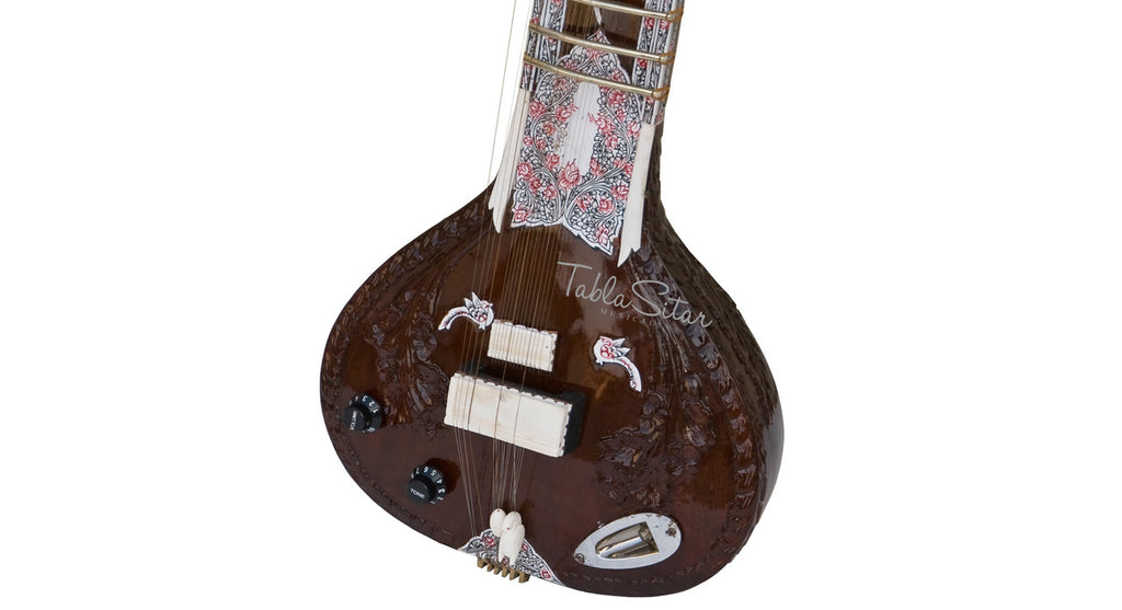 Maharaja Musicals Electric Sitar, Kharaj Pancham, Mahogany