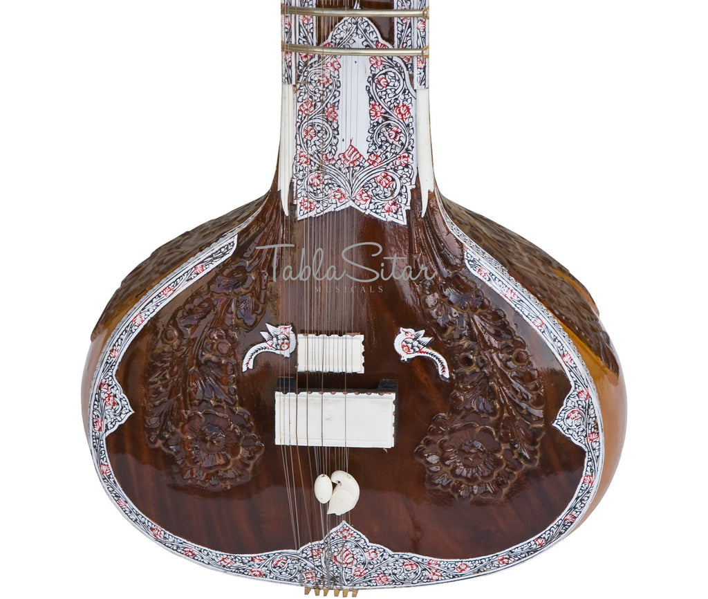 Maharaja Musicals Peacock Sitar, Ravi Shankar Style, Double Toomba