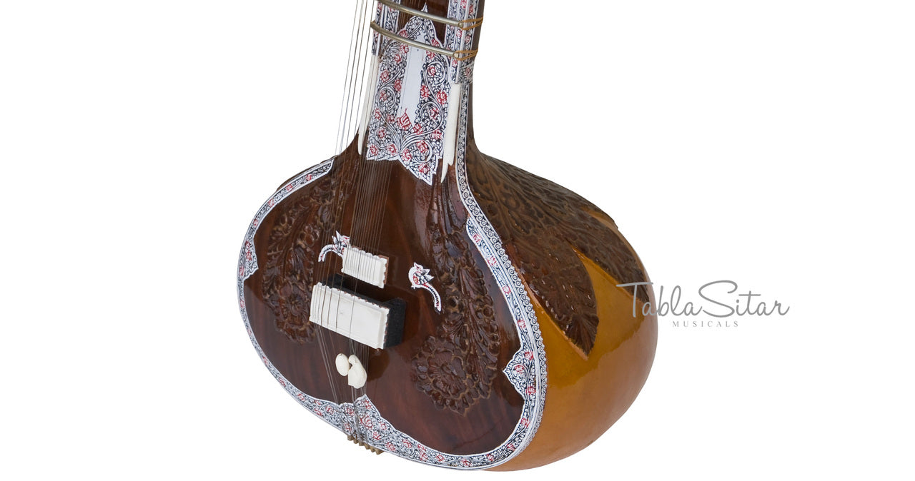 Maharaja Musicals Peacock Sitar, Ravi Shankar Style, Double Toomba