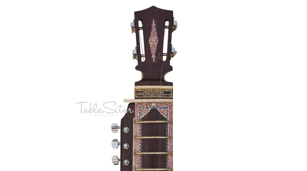 MKS Concert Esraj, Tun Wood, Horsehair Bow, Fiber Case