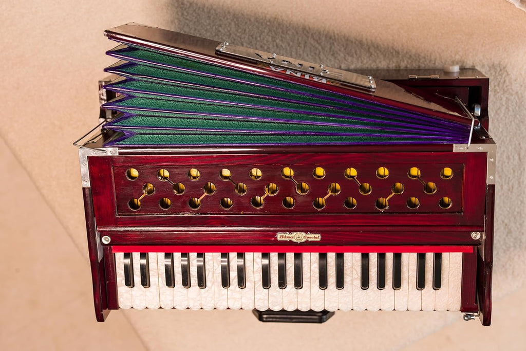 Bina No. 17 Deluxe Harmonium, 2 Reeds, 3.5 Octave, Coupler