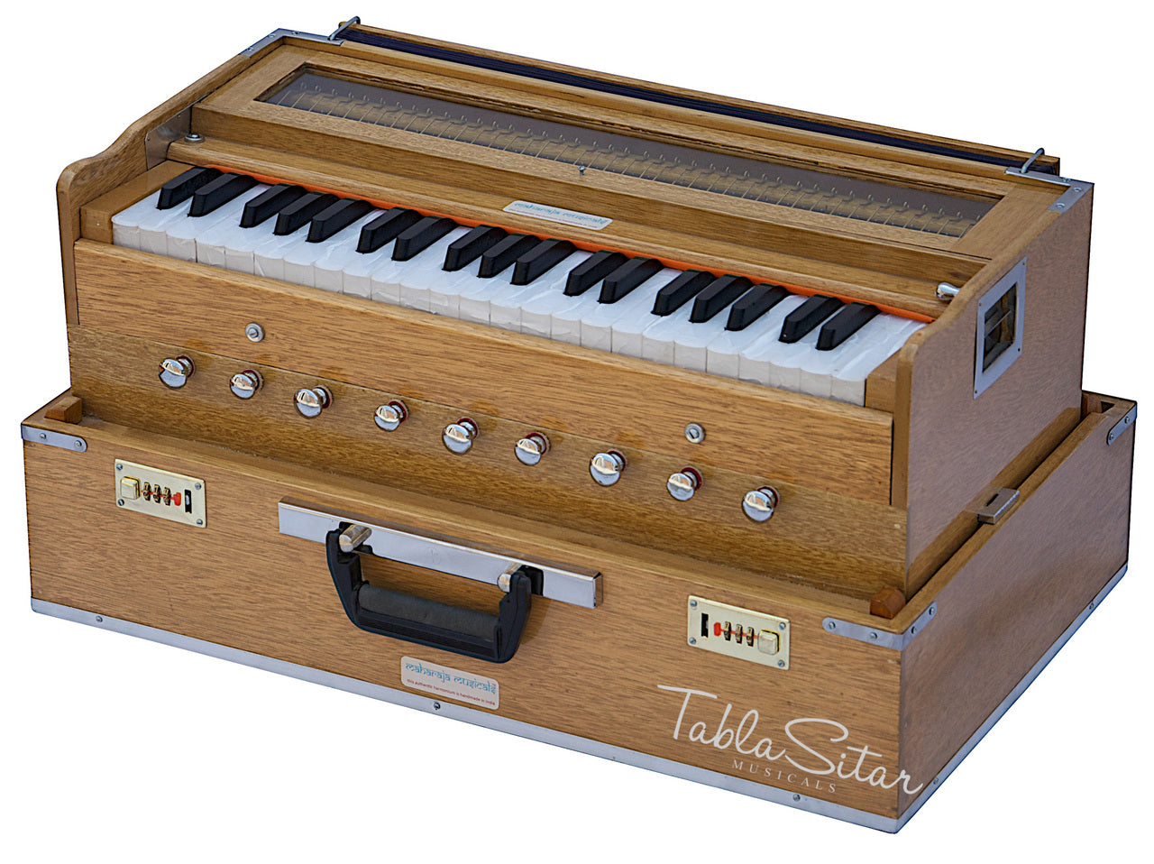 Maharaja Musicals Safri Harmonium, Folding, Coupler, Natural