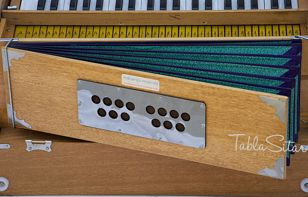 Maharaja Musicals Safri Harmonium, Folding, Coupler, Natural
