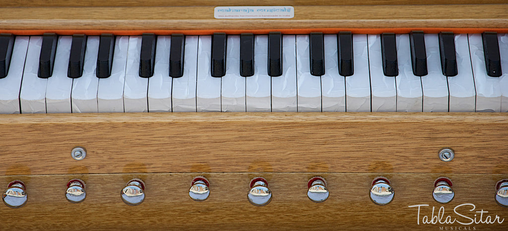 Maharaja Musicals Safri Harmonium, Folding, Coupler, Natural