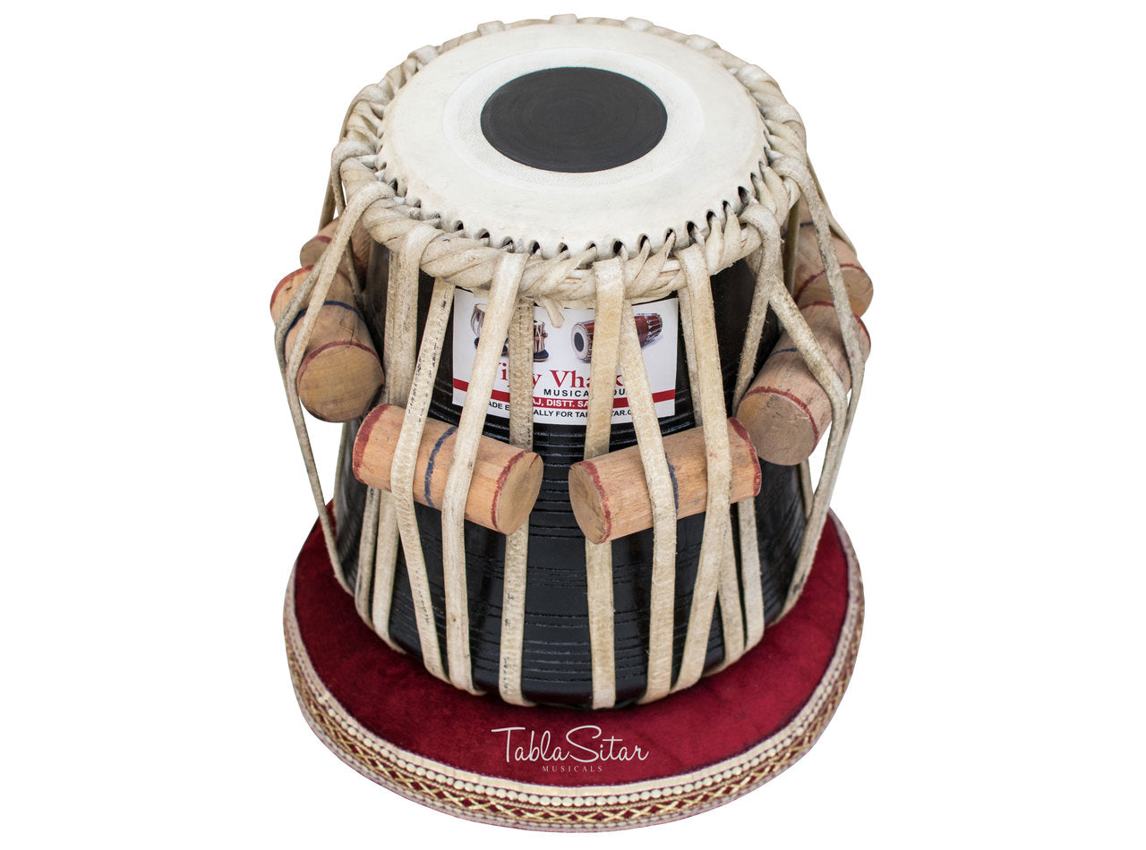 Vijay Vhatkar Tabla Set, 4 kg, Brass Bayan, Sheesham