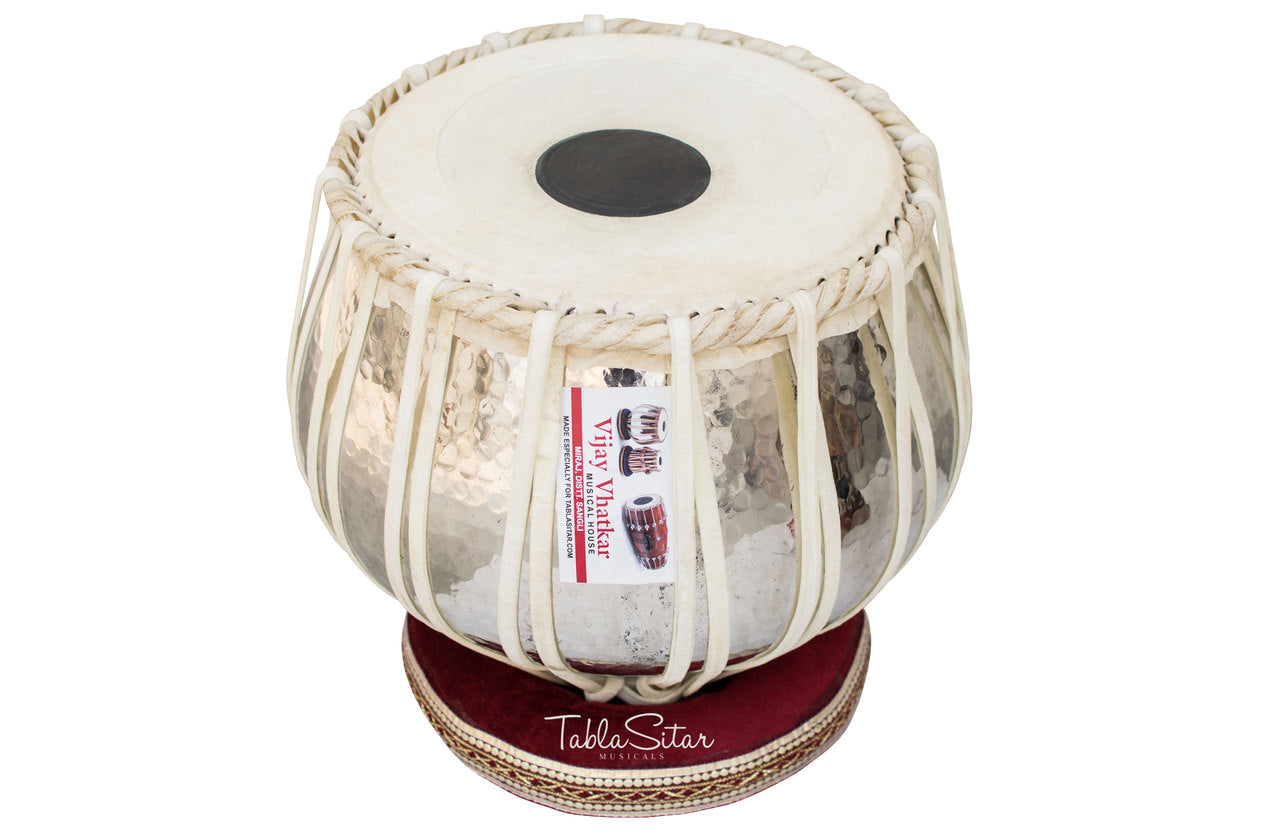Vijay Vhatkar Tabla Set, 4 kg, Copper Bayan, Sheesham