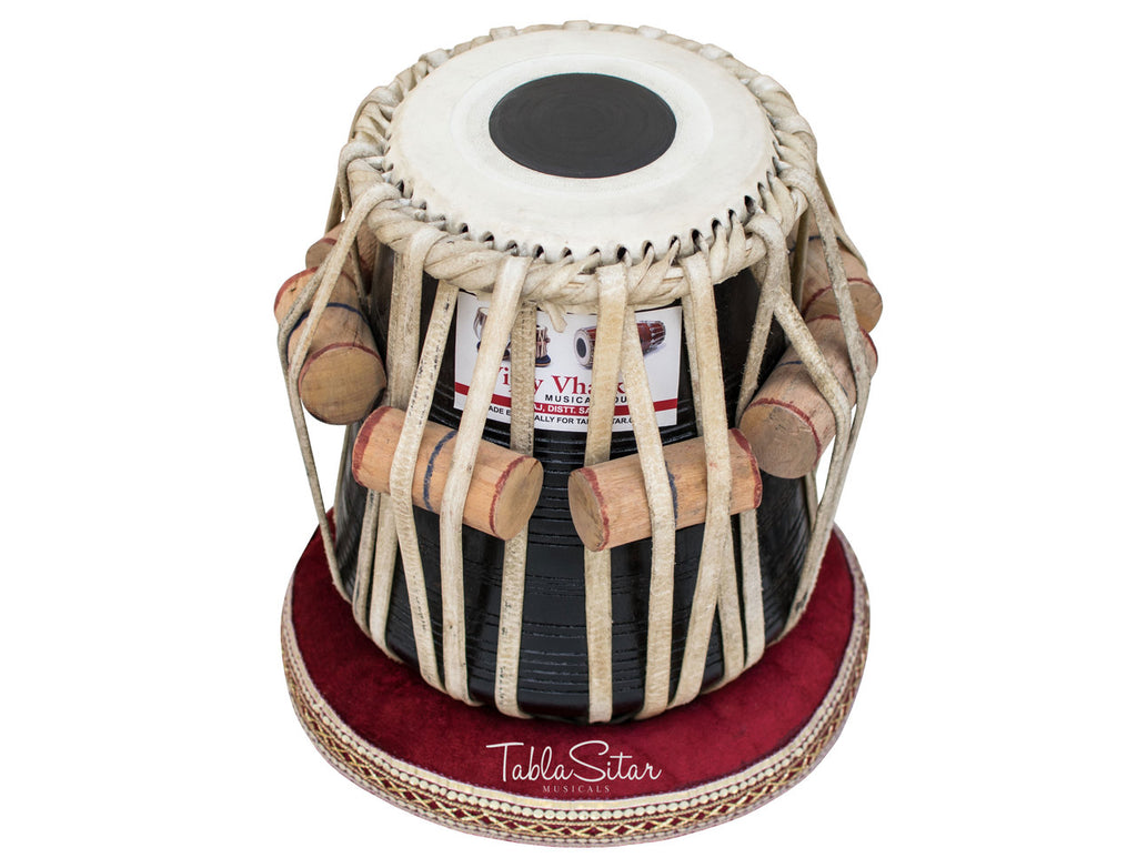 Vijay Vhatkar Tabla Set, 4 kg, Copper Bayan, Sheesham