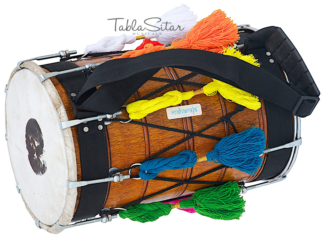 Maharaja Musicals Bhangra Dhol, Natural (No. 274)