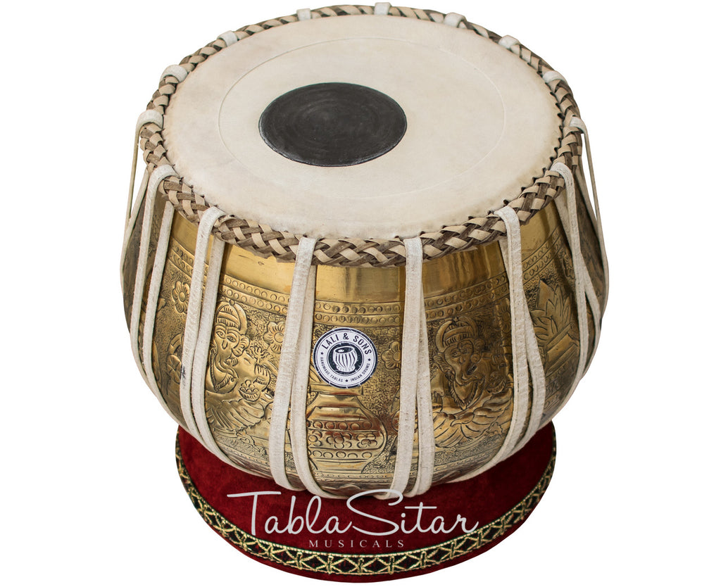 Maharaja Musicals Ganesha Kalash Tabla Set, 3.5 kg, Brass Bayan