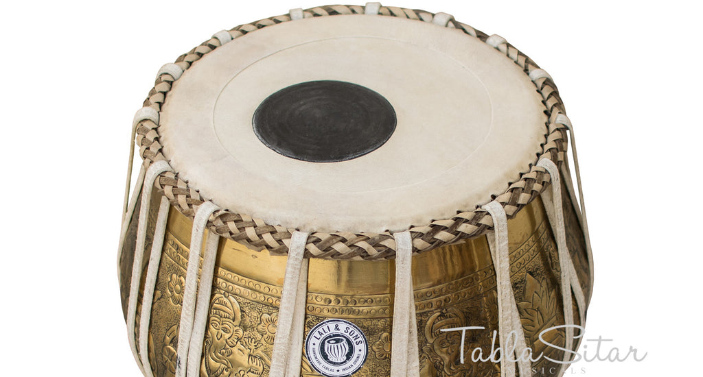 Maharaja Musicals Ganesha Kalash Tabla Set, 3.5 kg, Brass Bayan
