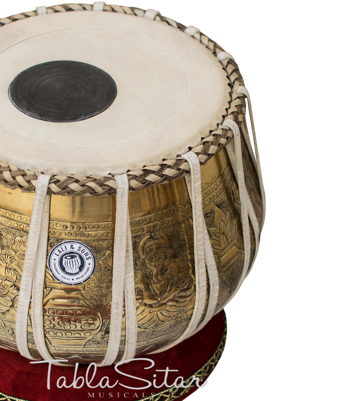 Maharaja Musicals Ganesha Kalash Tabla Set, 3.5 kg, Brass Bayan