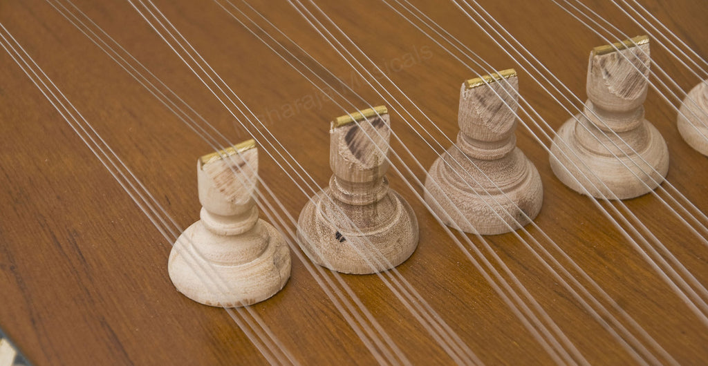 Maharaja Musicals Santoor, 93 Strings, Natural