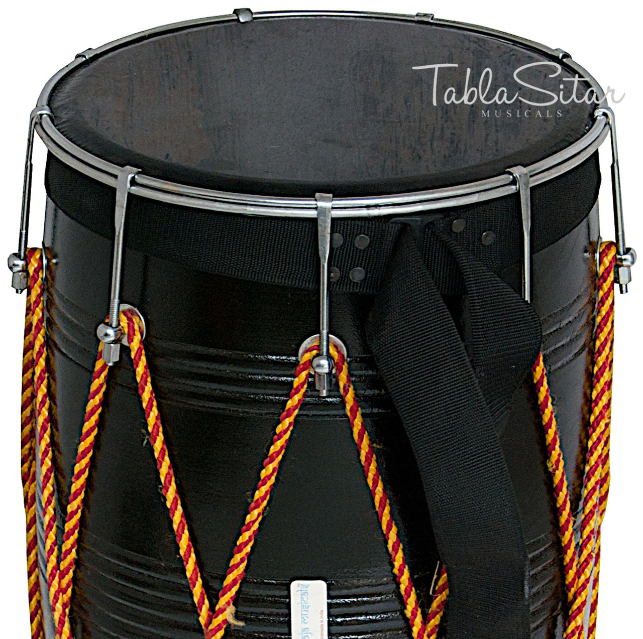 Maharaja Musicals Bhangra Dhol, Mango Wood, Black