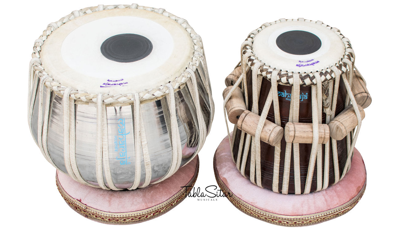 Maharaja Musicals Tabla Set, 3 kg, Brass Bayan (No. 37)