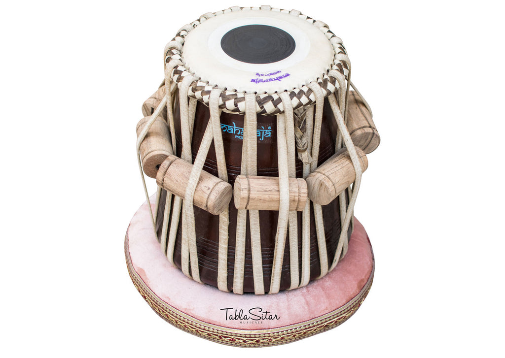 Maharaja Musicals Tabla Set, 3 kg, Brass Bayan (No. 37)
