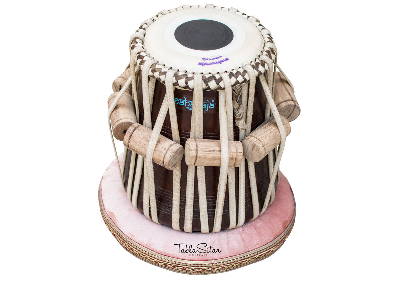 Maharaja Musicals Tabla Set, 3 kg, Brass Bayan (No. 37)