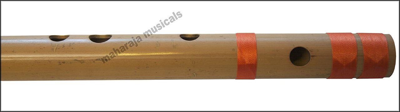 Maharaja Musicals Concert Bansuri Flute, Scale G Bass, 25.5"