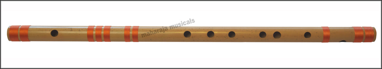 Maharaja Musicals Concert Bansuri Flute, Scale G, 24.5", Bamboo
