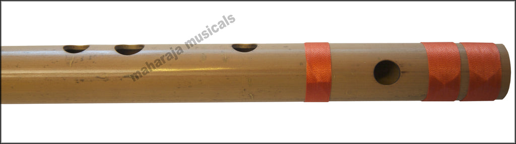 Maharaja Musicals Concert Bansuri Flute, Scale G, 24.5", Bamboo