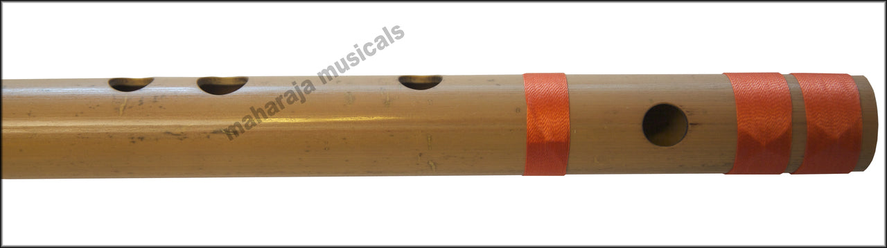 Maharaja Musicals Concert Bansuri Flute, Scale G, 24.5", Bamboo